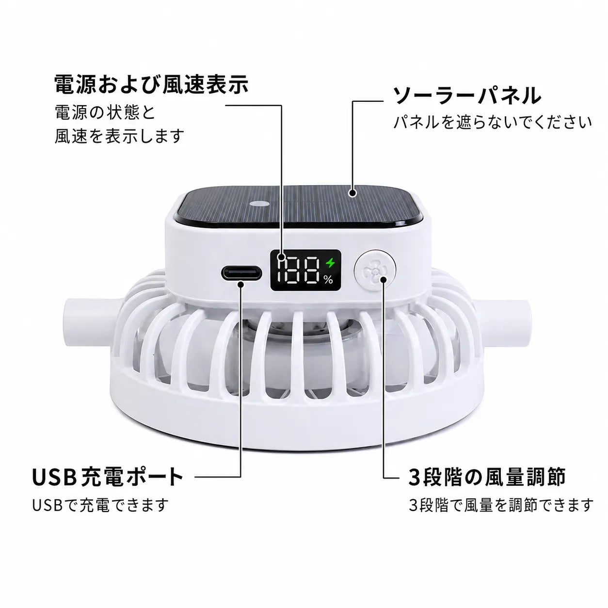 Solar Fan Cap™ 冷却ファン帽子
